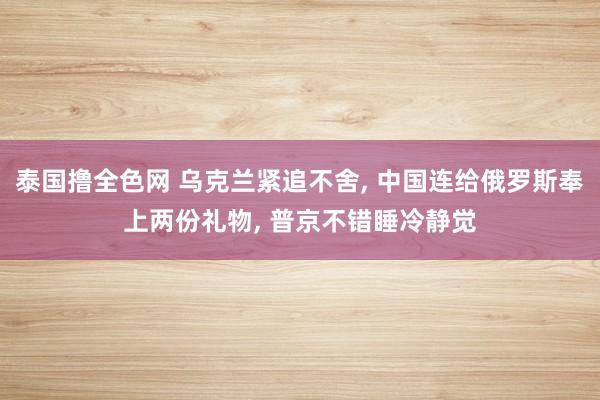 泰国撸全色网 乌克兰紧追不舍， 中国连给俄罗斯奉上两份礼物， 普京不错睡冷静觉