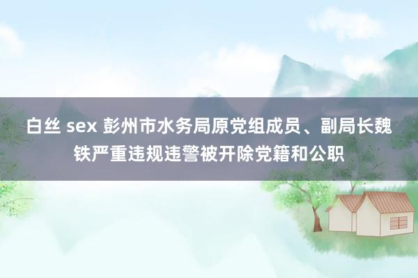 白丝 sex 彭州市水务局原党组成员、副局长魏铁严重违规违警被开除党籍和公职