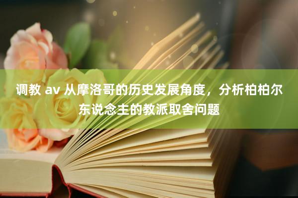 调教 av 从摩洛哥的历史发展角度，分析柏柏尔东说念主的教派取舍问题