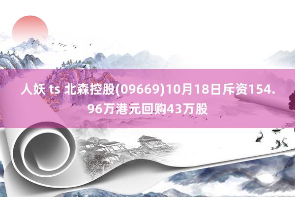 人妖 ts 北森控股(09669)10月18日斥资154.96万港元回购43万股