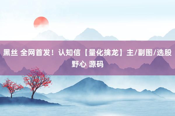 黑丝 全网首发！认知信【量化擒龙】主/副图/选股野心 源码