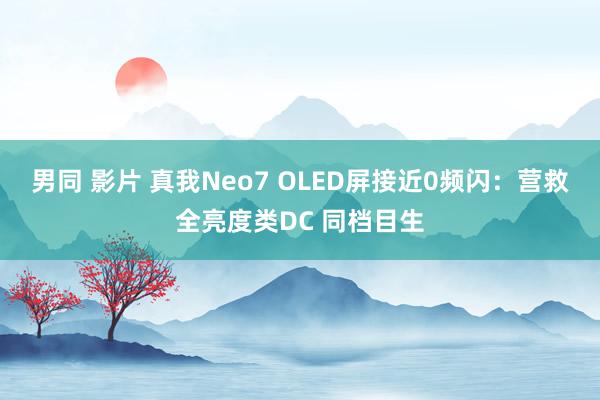 男同 影片 真我Neo7 OLED屏接近0频闪：营救全亮度类DC 同档目生