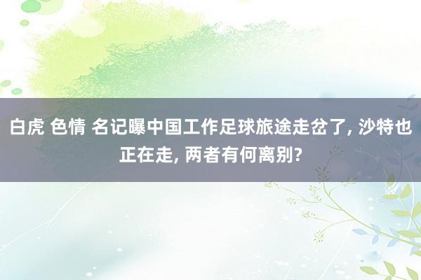 白虎 色情 名记曝中国工作足球旅途走岔了， 沙特也正在走， 两者有何离别?