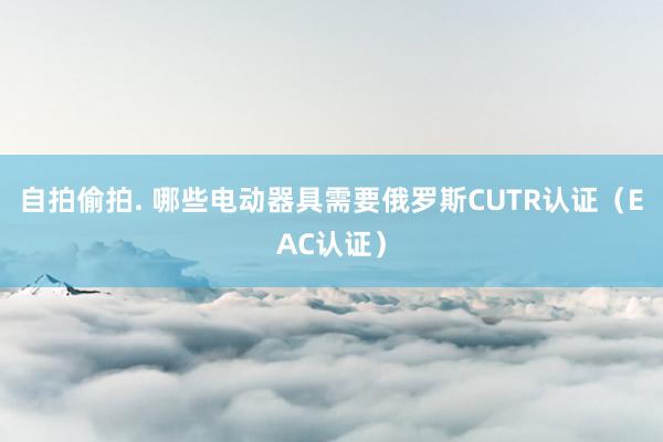 自拍偷拍. 哪些电动器具需要俄罗斯CUTR认证（EAC认证）